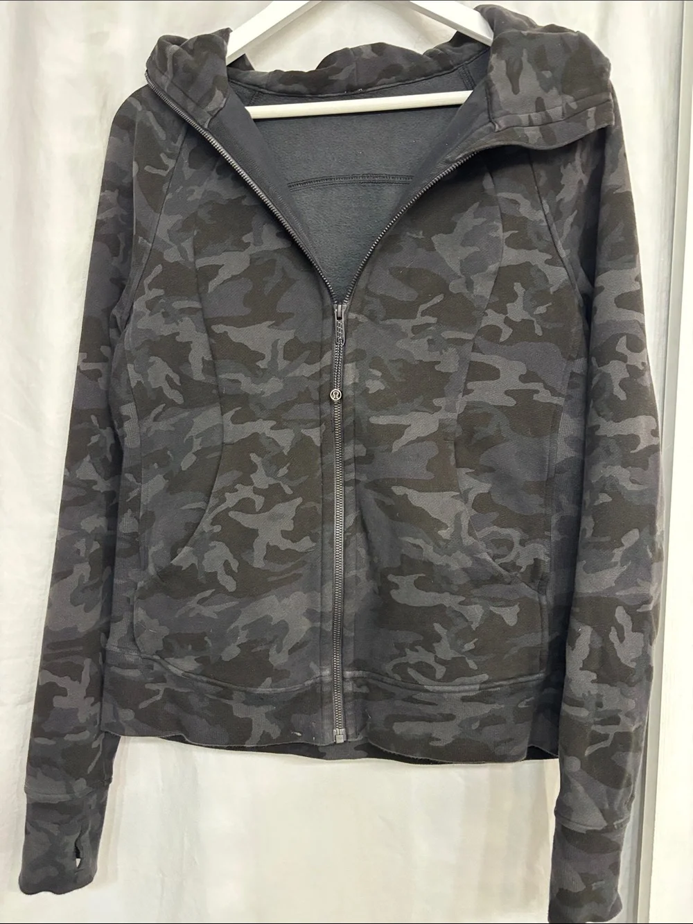 Lululemon Scuba Full-Zip Hoodie Grey Camo